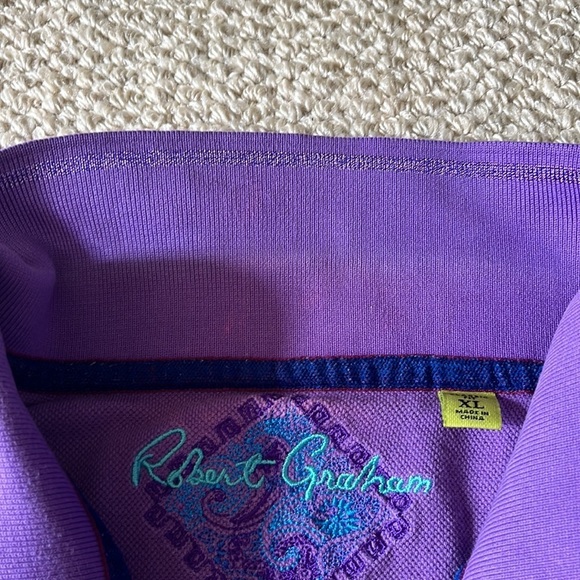 Purple Robert Graham polo shirt​​​ - Picture 5 of 6